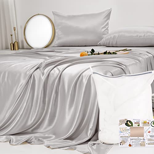 Luxurious 23 Momme 100% Silk Queen Bed Set