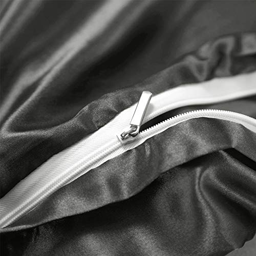 Luxury Satin Reversible Duvet Cover Set - Queen