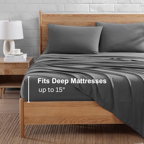 Charcoal Twin Sheet Set - Soft & Cozy