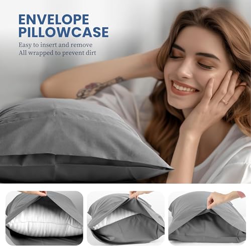 Luxury 4-Piece Queen Size Sheet Set - Grey