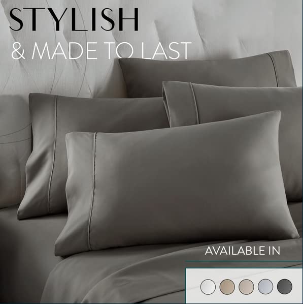 California King 6-Piece Sheet Set - Gray