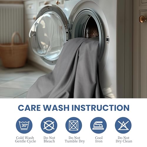 Luxury 4-Piece Queen Size Sheet Set - Grey