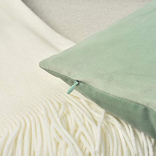 Turquoise Velvet Throw Pillow Covers – Set of 2