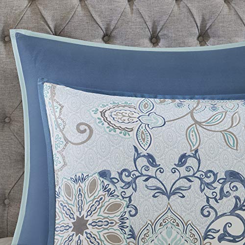 Madison Park Isla Floral Medallion Queen Bed Set