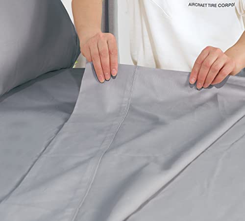 Cooling 4-Piece King Bed Sheet Set in Gray