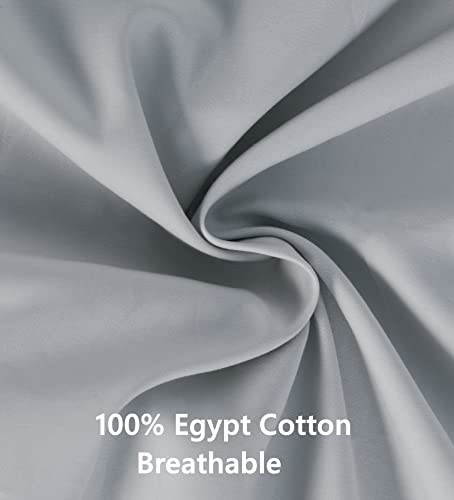 Cooling 4-Piece King Bed Sheet Set in Gray