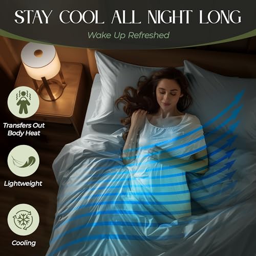 Organic Bamboo King Bed Sheets - Soft & Cooling