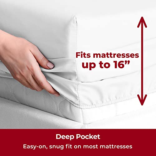 Mellanni Queen 6 PC Luxury Cooling Sheet Set