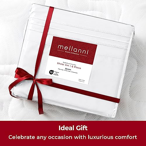 Mellanni Queen 6 PC Luxury Cooling Sheet Set