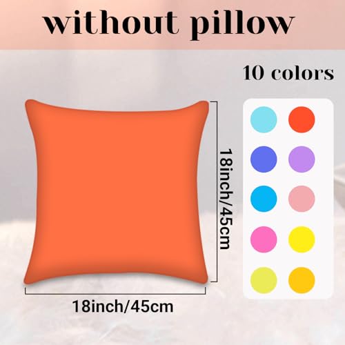 10-Piece Multicolor Decorative Throw Pillow Cover Set