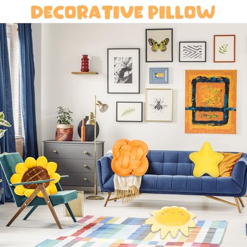 4-Piece Fluffy Decorative Throw Pillow Set