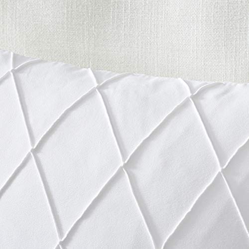 White Decorative Throw Pillow Covers, Set of 2