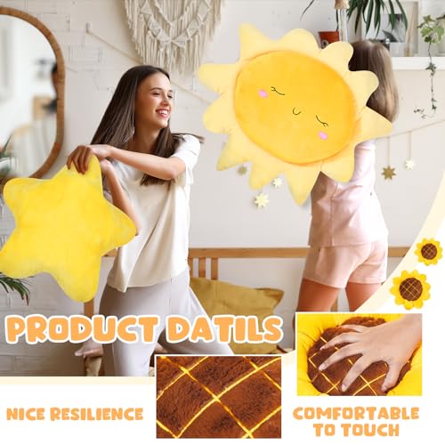 4-Piece Fluffy Decorative Throw Pillow Set