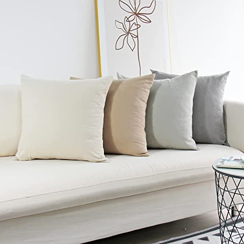 Luxury Soft Decorative Throw Pillow Covers - Set of 4