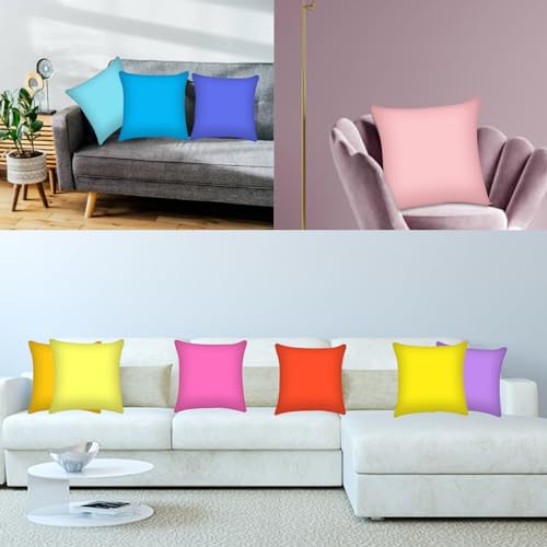 10-Piece Multicolor Decorative Throw Pillow Cover Set
