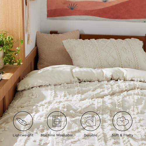 Boho Beige Twin Comforter Set - 2 Pieces
