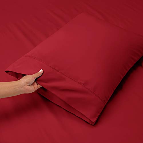 Burgundy Extra Deep Pocket King Sheet Set
