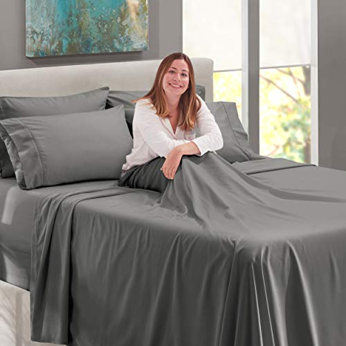 Extra Deep Pocket King Bed Sheet Set - 6 Pieces