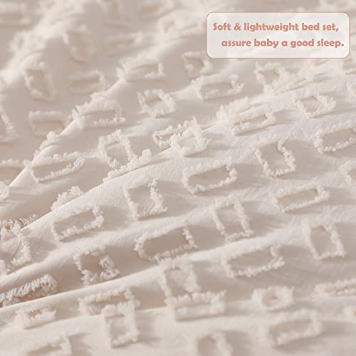 Boho 4-Piece Toddler Bedding Set for Cribs