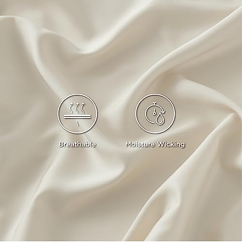 Cooling Bamboo King Size Sheet Set - Light Beige