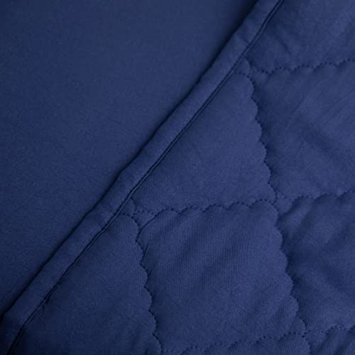 Navy Blue Toddler Bedding Set - 4 Pieces