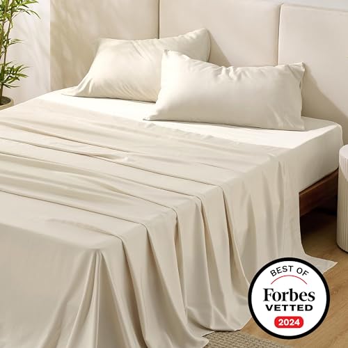 Cooling Bamboo King Size Sheet Set - Light Beige