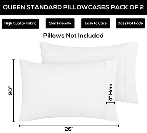 Utopia Bedding Standard Pillow Cases – 2 Pack
