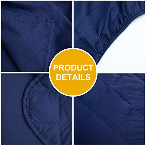 Navy Blue Toddler Bedding Set - 4 Pieces