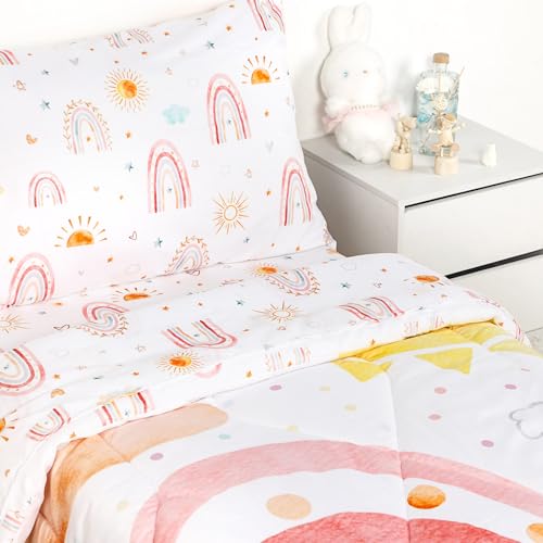 Boho Rainbow 4-Piece Toddler Bedding Set