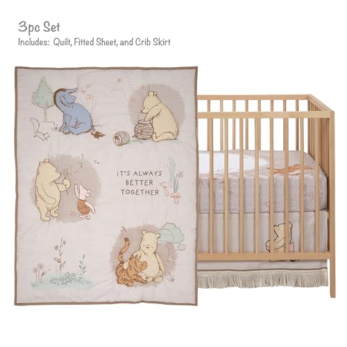 Disney Pooh Bear 3-Piece Nursery Crib Bedding Set