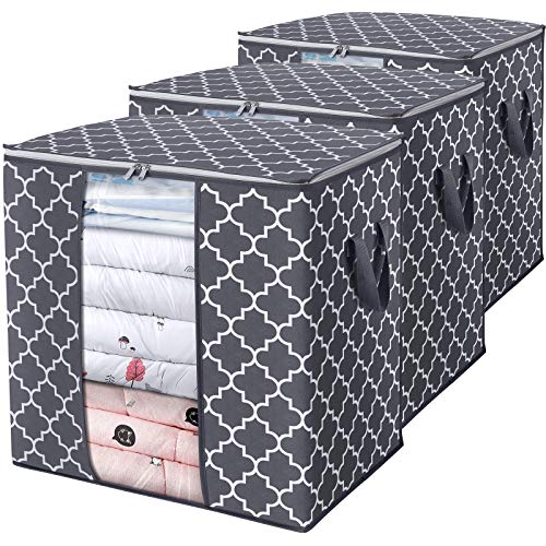 WISELIFE 3-Pack Large Storage Bags for Bedding