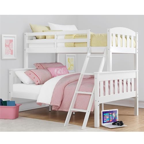 DHP Airlie Twin-Over-Full Bunk Bed in White