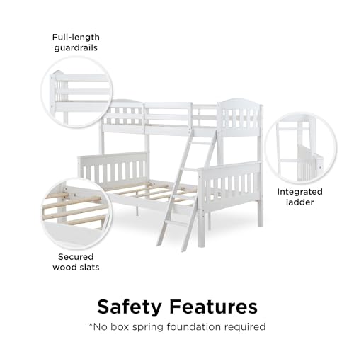 DHP Airlie Twin-Over-Full Bunk Bed in White