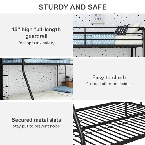 DHP Twin-Over-Full Metal Bunk Bed Frame