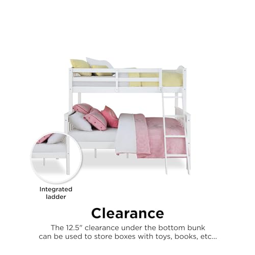 DHP Airlie Twin-Over-Full Bunk Bed in White