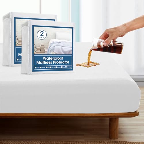 Twin Waterproof Mattress Protector Pad - 2 Pack