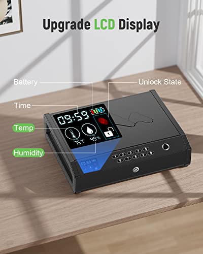 Biometric Pistol Safe with Fingerprint Access
