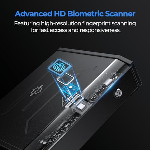 ONNAIS IRON SE Biometric Handgun Safe Box