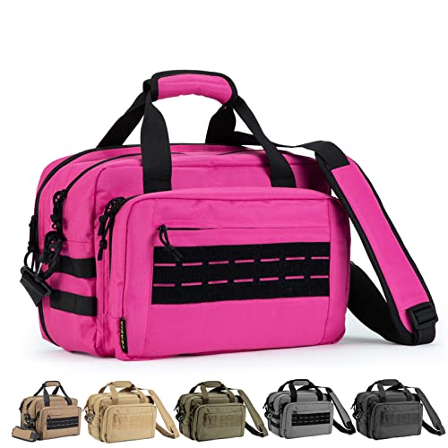 VEAGIA Pink Pistol Case and Ammo Range Bag