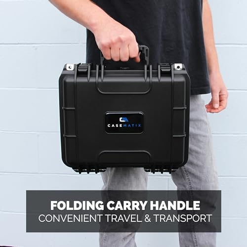 CASEMATIX 13" Double Handgun Hard Case - TSA Approved