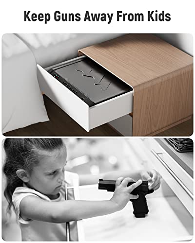 Biometric Pistol Safe with Fingerprint Access