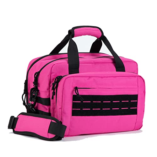 VEAGIA Pink Pistol Case and Ammo Range Bag