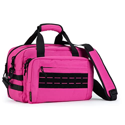 VEAGIA Pink Pistol Case and Ammo Range Bag