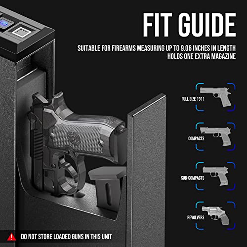 GLORYFIRE Biometric Handgun Safe for Quick Access