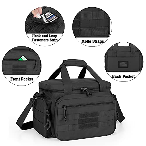 DSLEAF Tactical Gun Range Bag for Handguns
