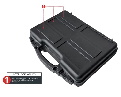 Lockable Pistol Case - TSA Approved, 12.3" x 10.5