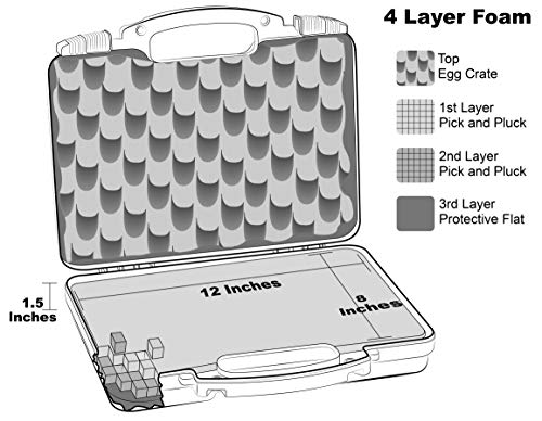 Lockable Pistol Case - TSA Approved, 12.3" x 10.5