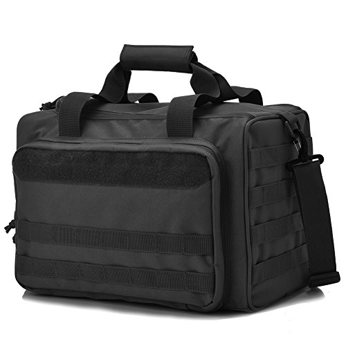 Deluxe Black Tactical Shooting Range Bag