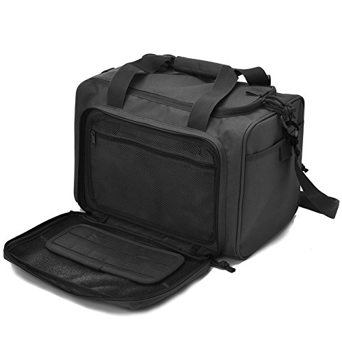 Deluxe Black Tactical Shooting Range Bag
