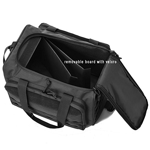 Deluxe Black Tactical Shooting Range Bag